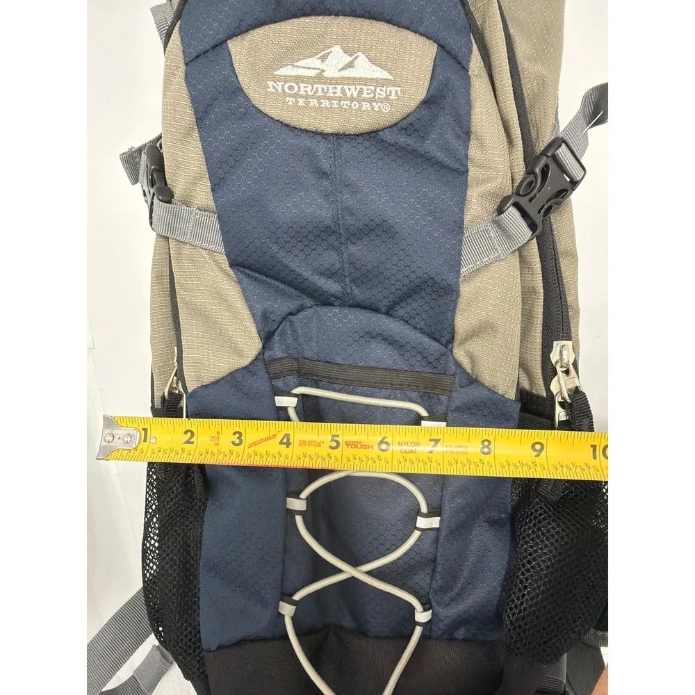 Northwest Territory Hiking Backpack Navy Tan Air Channel Daypack 922220413